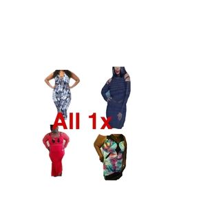 3 dresses and a jumper